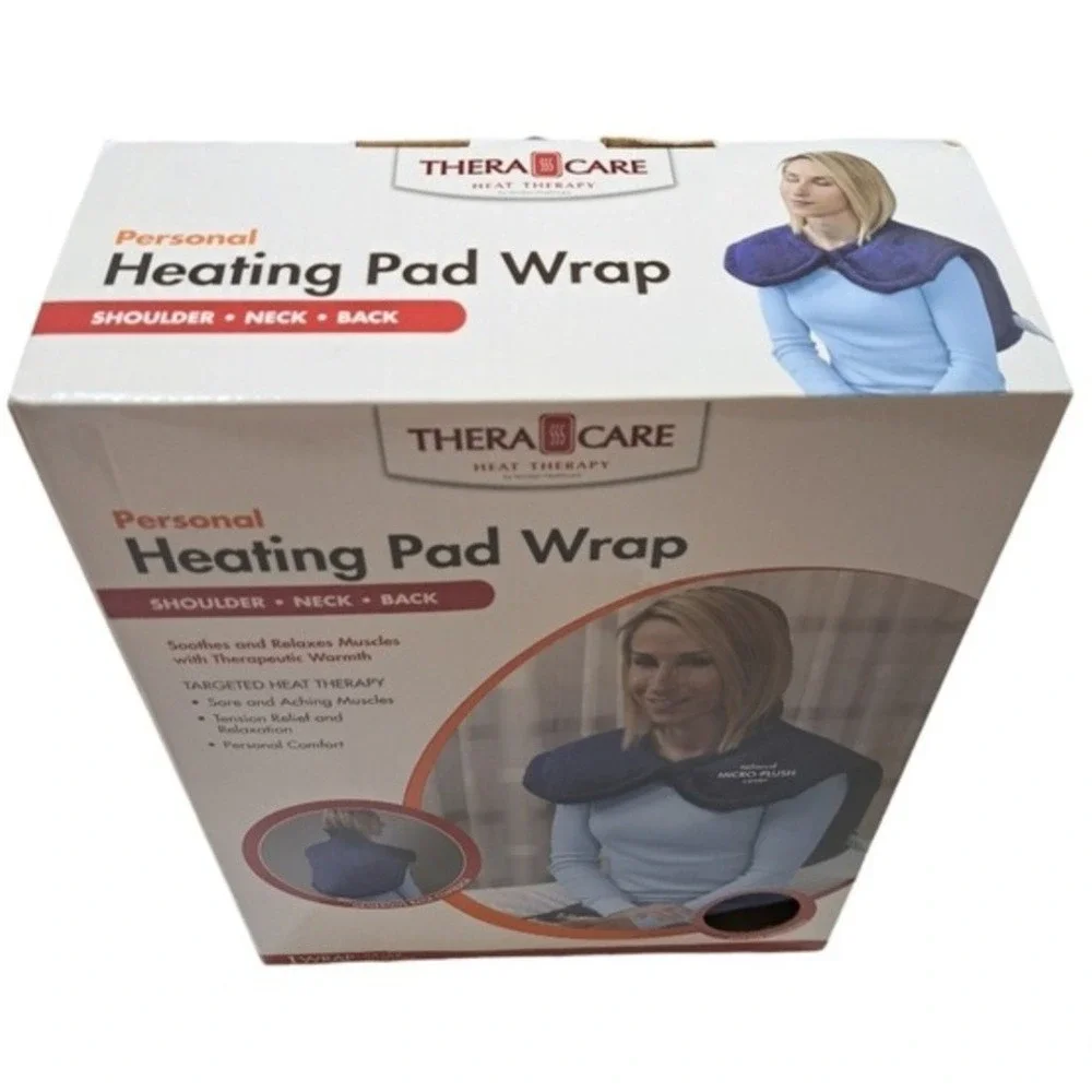 Theracare Personal Heating Pad Wrap Shoulders, Neck & Back 3 Heat Levels